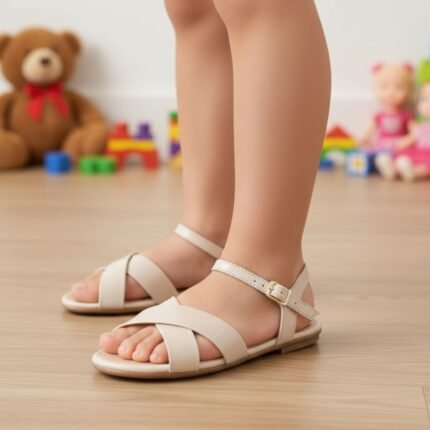 Sandália Infantil Meninas Tiras Cruzadas Molekinha 2157.1050