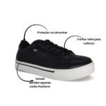 Tênis Via Marte Feminino Casual Cadarço Flatform 016-008-01 - Imagem 3