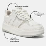 Tênis Via Marte Feminino Casual Moda Plataforma Adulto 304 - Imagem 5