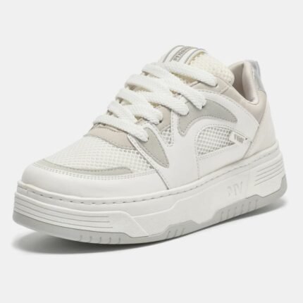 Tênis Casual Feminino Casual Flatform Via Marte Branco 225-006-02