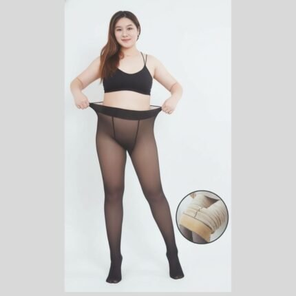 Meia Calça Translucida Forrada Super Quente Aveludada