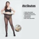 Meia Calça Translucida Forrada Super Quente Aveludada - Imagem 4