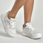 Tênis Casual Feminino Casual Flatform Via Marte Branco 225-006-02 - Imagem 2