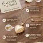 Colar Relicário Medalha Coração Personalizado Folheado  1735.4791 - Imagem 10