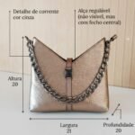 Bolsa Transversal Feminina Vizzano 10057.1 Metal Glamour - Imagem 5