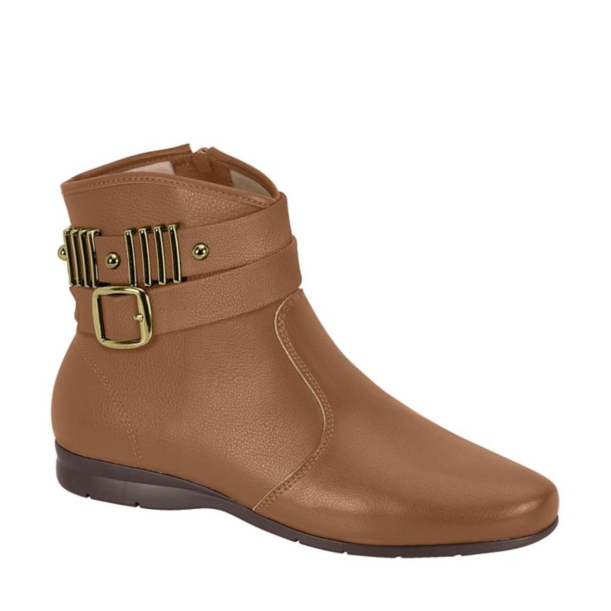1 Bota Feminina Metal e Fivela Cano Curto Beira Rio 9084.106 - Imagem 1