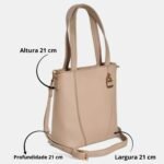 Bolsa Estilosa Feminina Via Marte transversal Moderna Elegante - Imagem 2