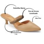 Scarpin Mule Vizzano Bico Fino Tira Strass Brilho 1122.886 - Imagem 4