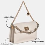 Bolsa Feminina Via Marte Transversal Moderna Estilosa - Imagem 2