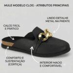 Mule Clog Rasteira Bico Redondo Beira Rio 4317.105 - Imagem 5