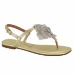 Sandália Rasteira Feminina Flor Vizzano Metalizado Casual 6447.218 - Imagem 8