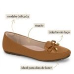 Sapatilha Casual Laço Feminina Moleca 5800.105 - Imagem 6