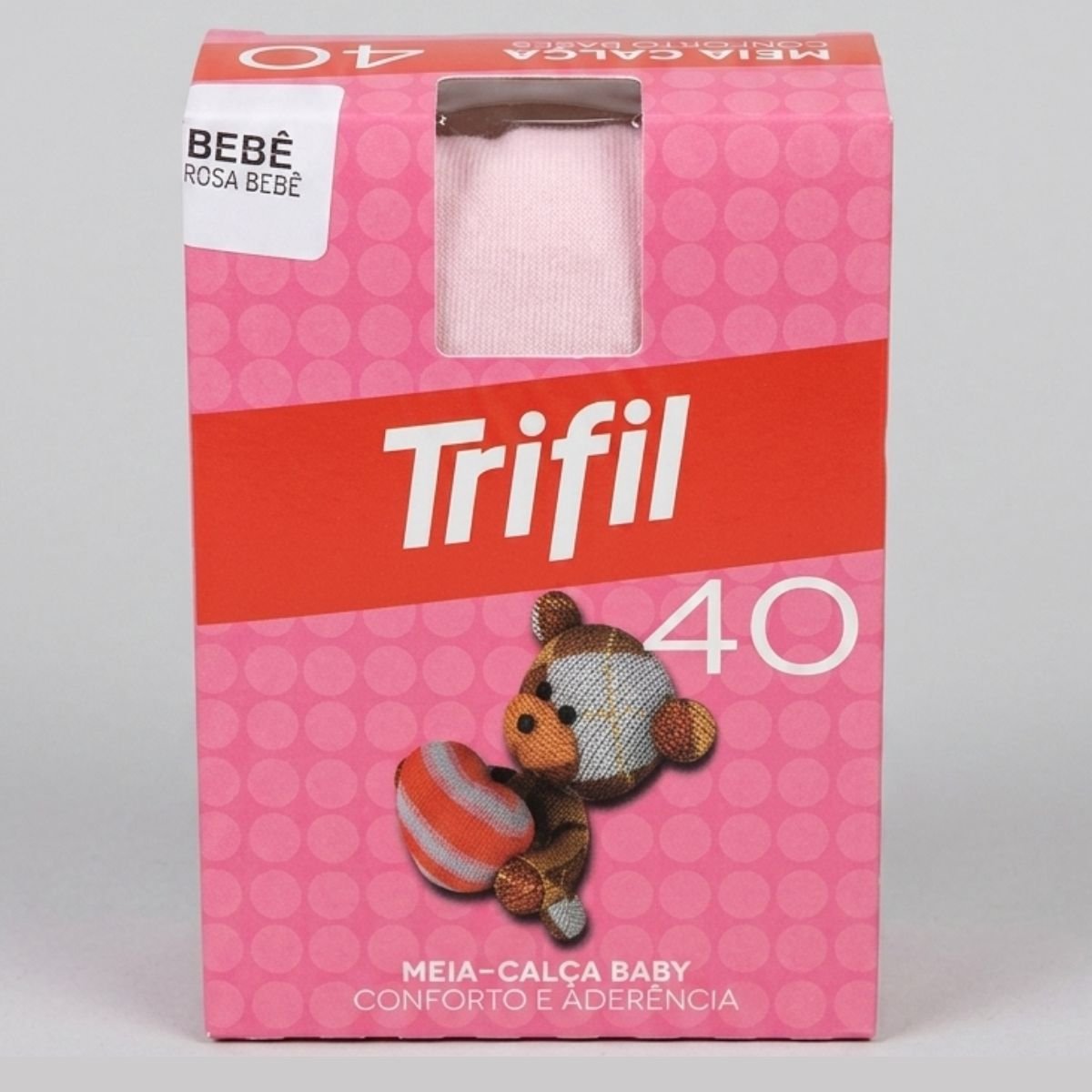1 Meia Calça Bebê Menina Trifil Fio 40 conforto 2307-1890 - Imagem 1
