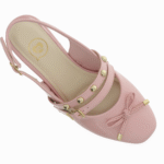 Sapato Infantil Juvenil Molekinha Slingback Fivela Laço Moda 2585.103 - Imagem 4
