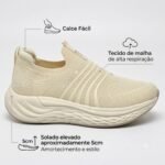 Tênis Slip On Knit Calce Fácil Via Marte Conforto 341-003-03 - Imagem 5