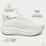 Tênis Casual Esportivo Feminino Via Marte Conforto Estiloso - Imagem 8