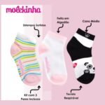 Meia Menina Infantil Molekinha Cano Médio 1237.2022 - Imagem 5